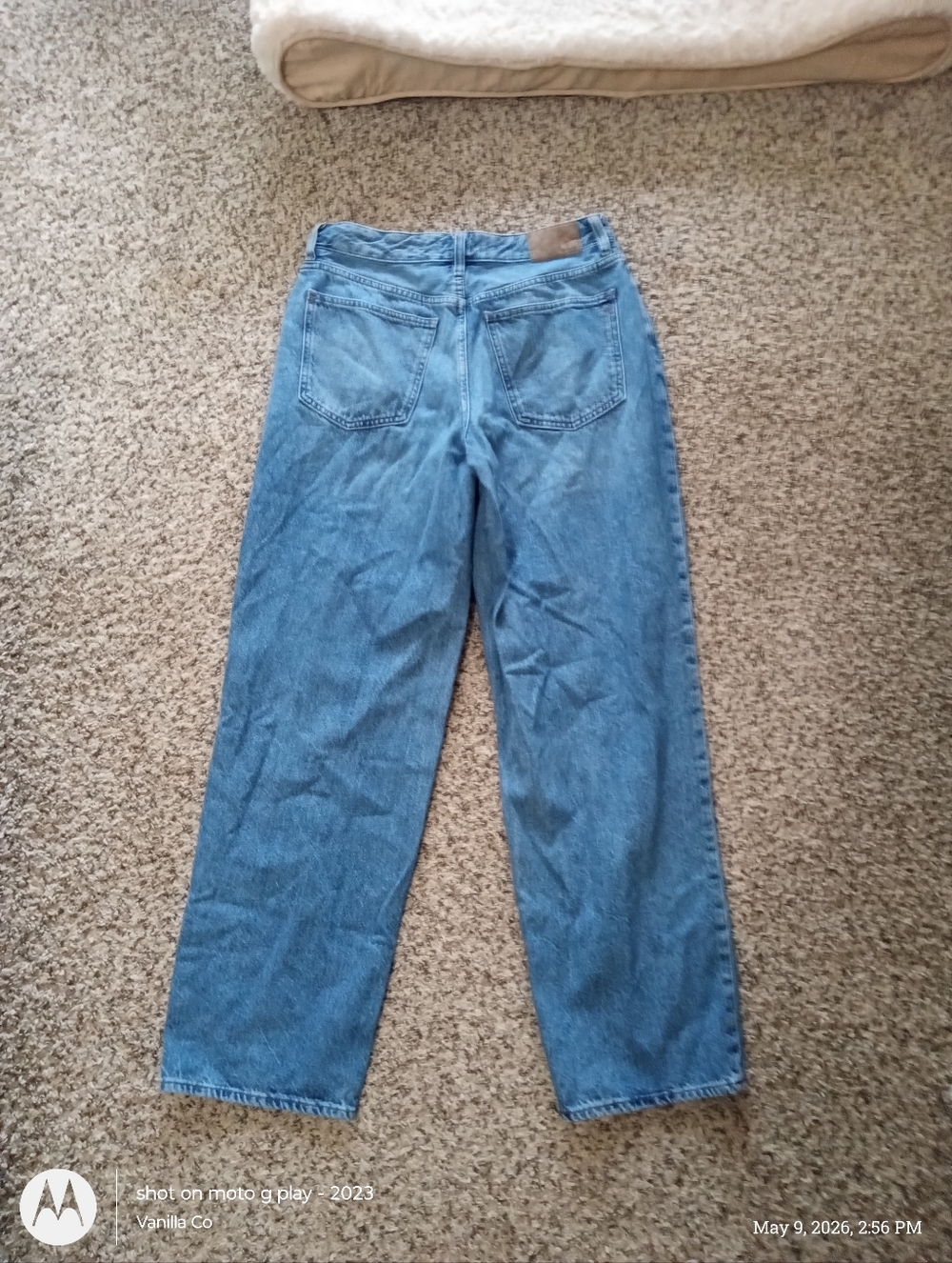 Madewell Women's Curvy Baggy Straight Leg Jean Blue Size 29 - Picture 5 of 8
